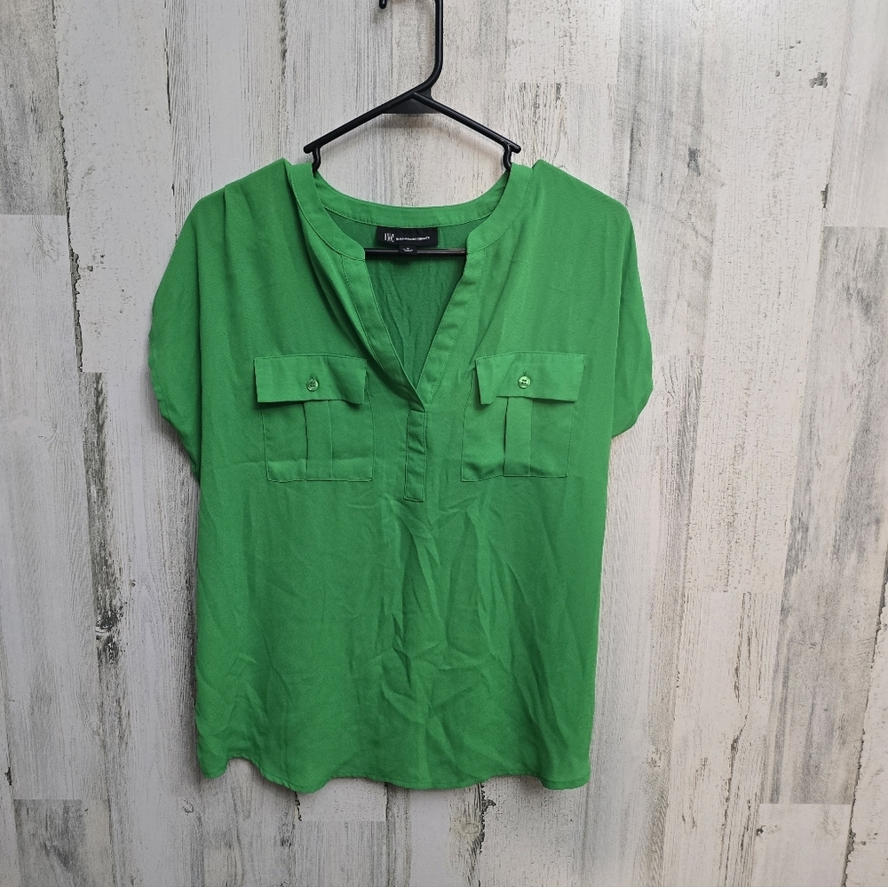 INC International Concepts Green Women's Top Size Medium